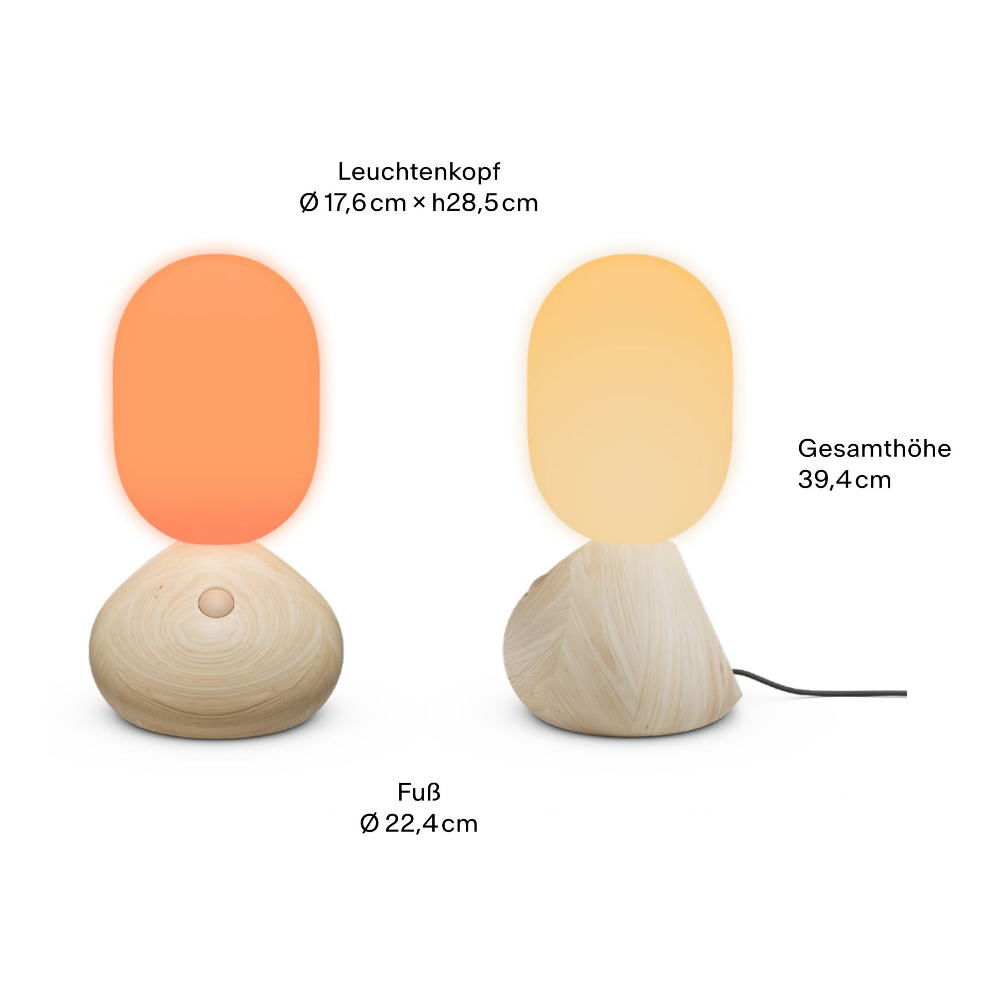 GRAU Sun Home LED Tischleuchte (Black Wood)