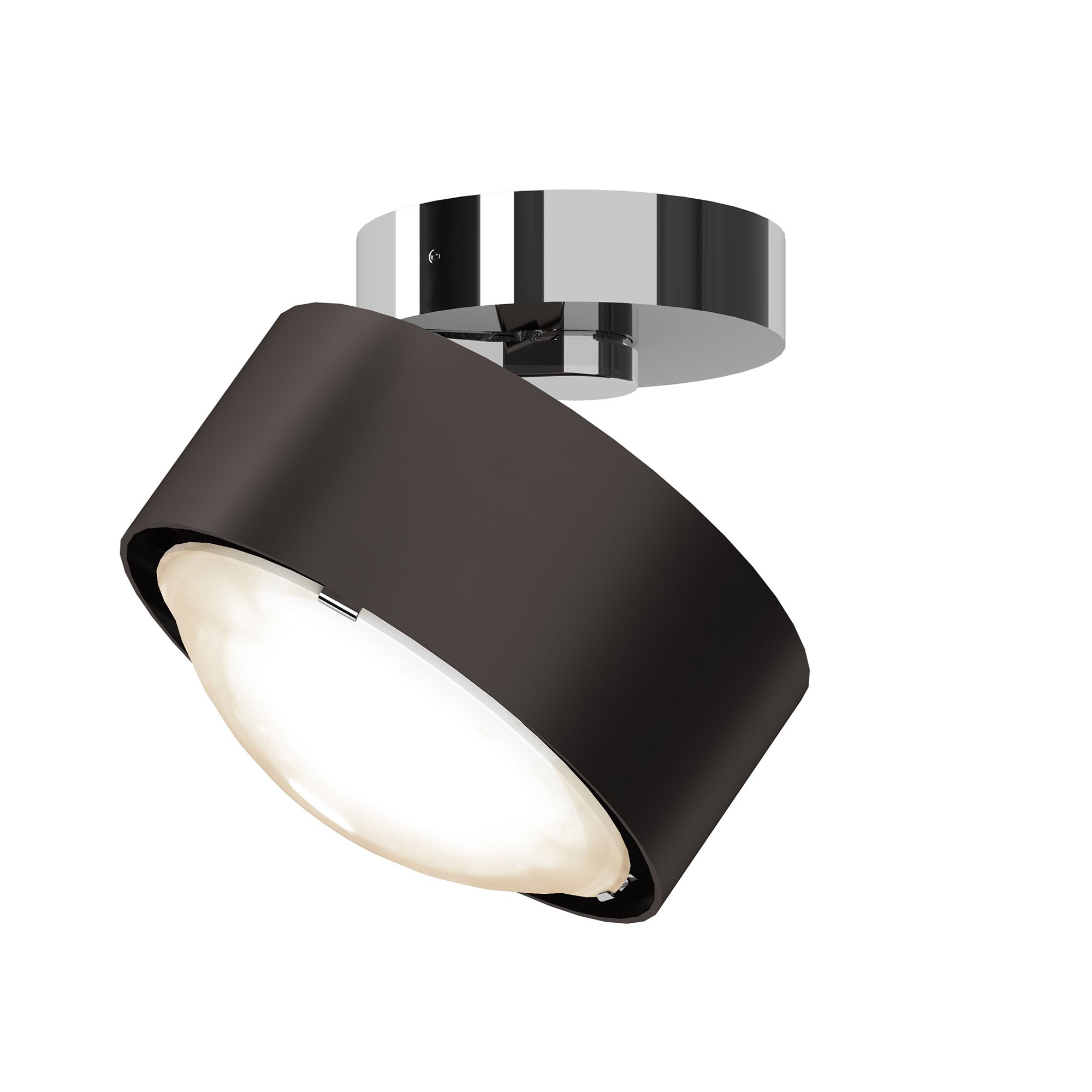 Top Light Avantgarde Puk! 120 Move LED Deckenleuchte (nickelmatt, ohne Abdeckung (für Nachbestellungen))
