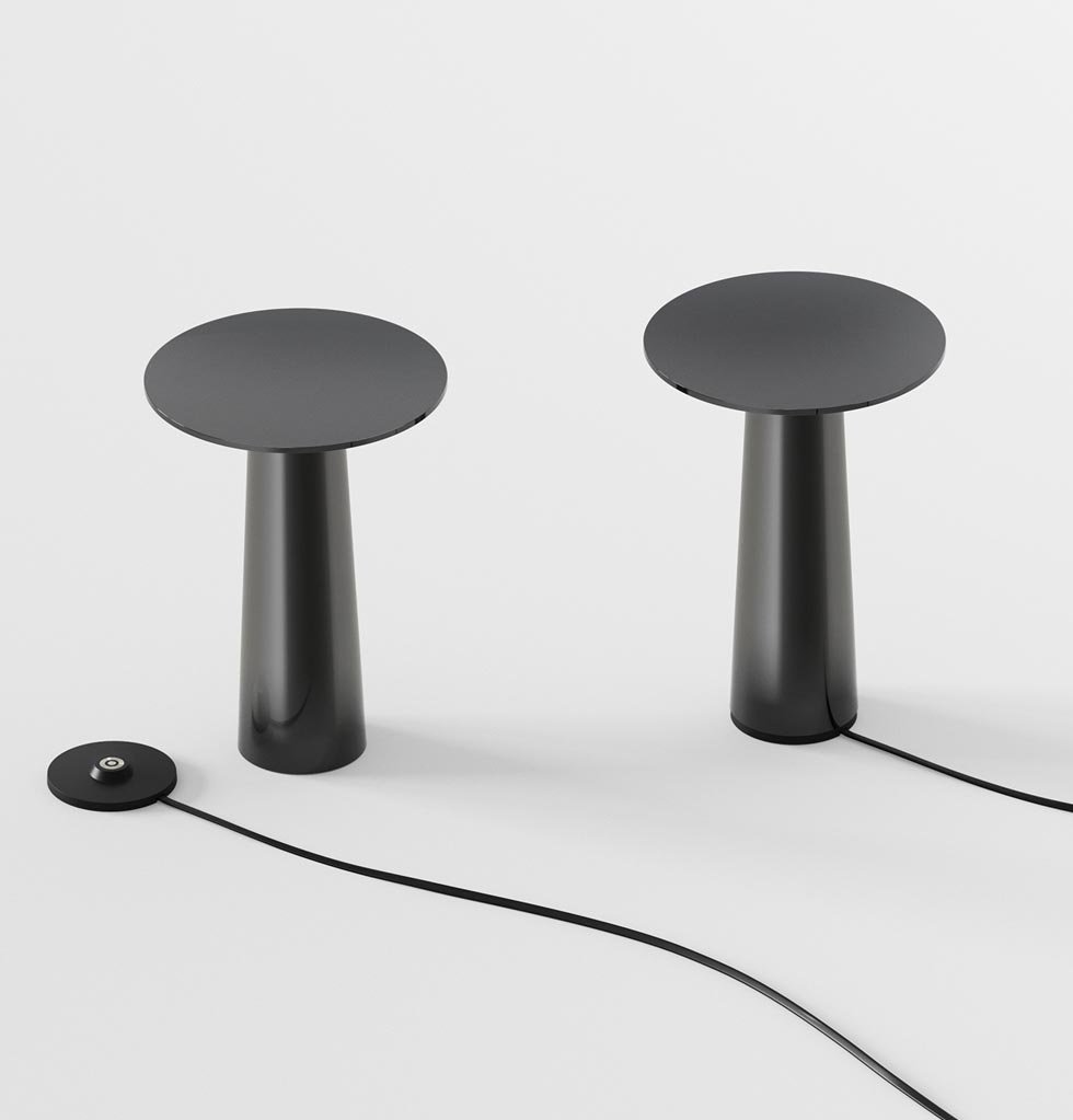 IP44.de lix mini Tischleuchte / Akkuleuchte - mit Charging Base