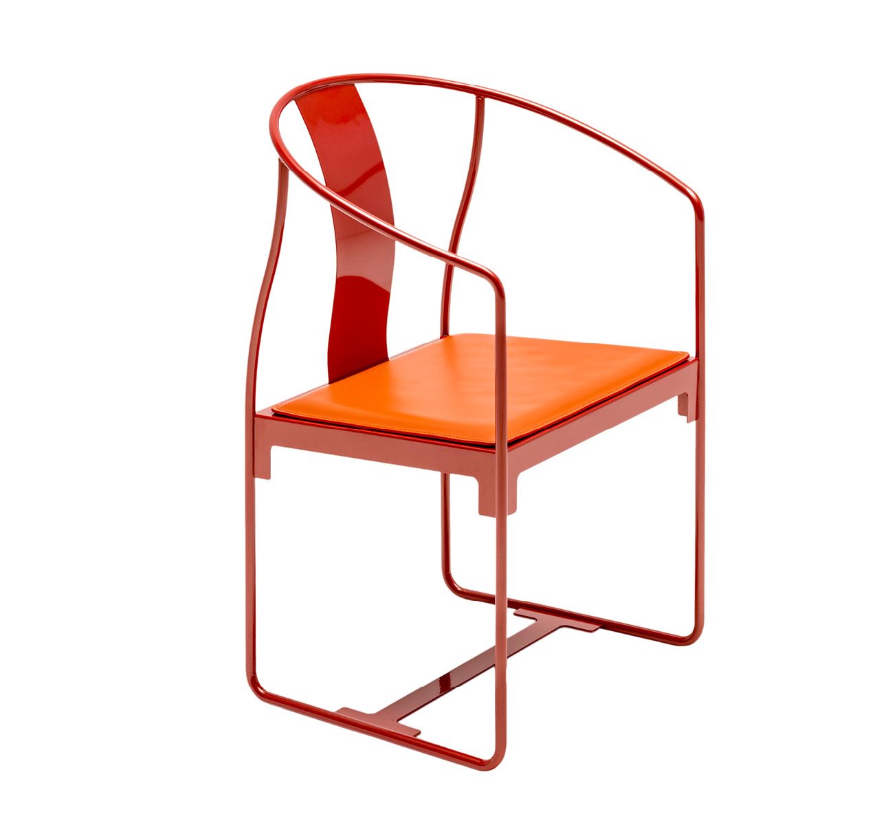 Driade Mingx Armlehnstuhl orange Seite