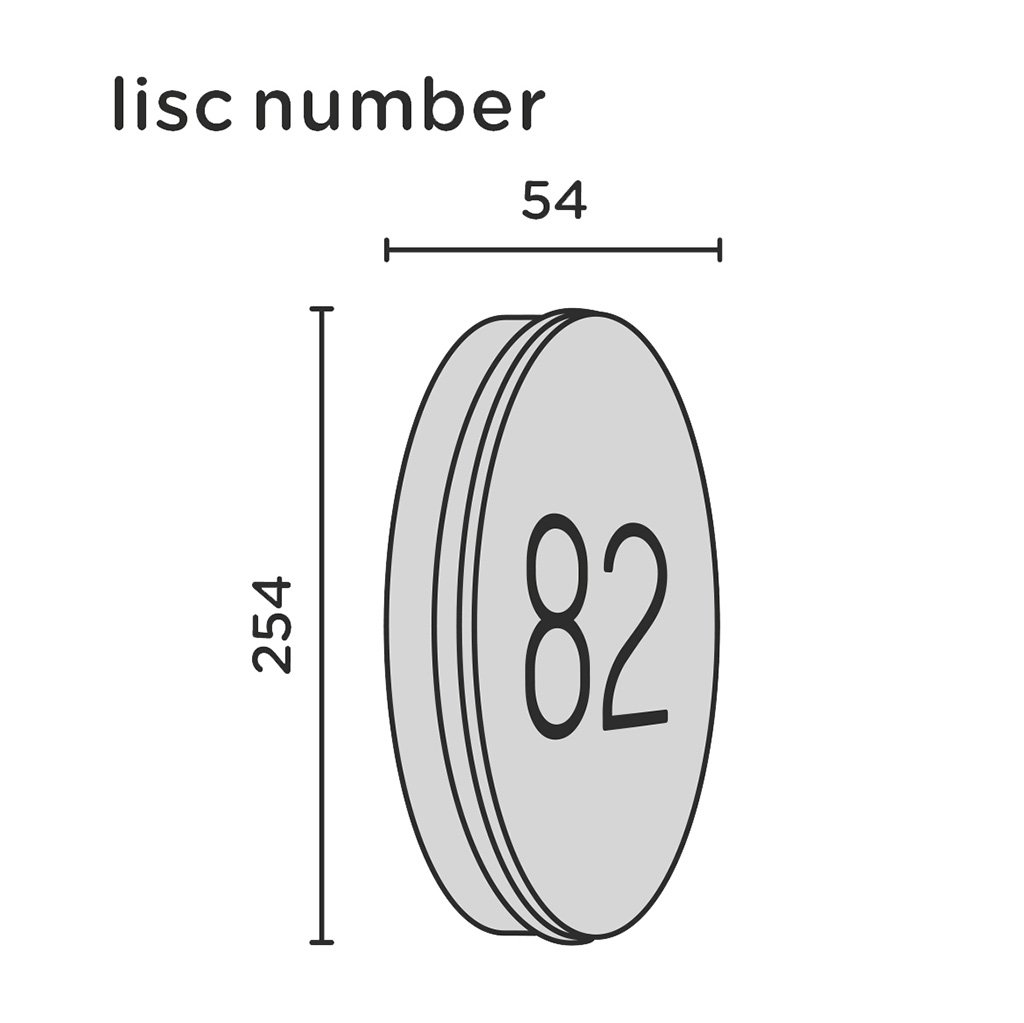 IP44.de lisc number Wandleuchte mit Hausnummer