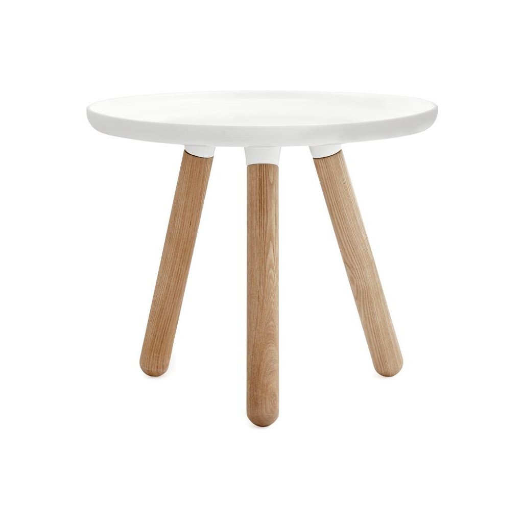 Normann Copenhagen Tablo Beistelltisch (Ø 50cm, weiß)