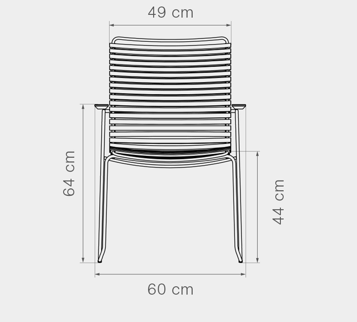 Houe Click Stuhl mit Armlehne - hohe Rückenlehne