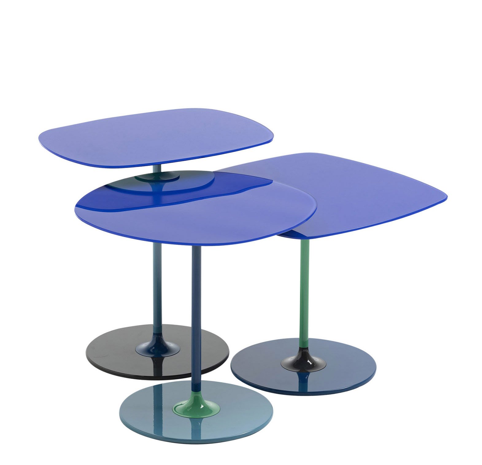 Kartell Thierry Beistelltisch Ø 45cm (bordeaux)