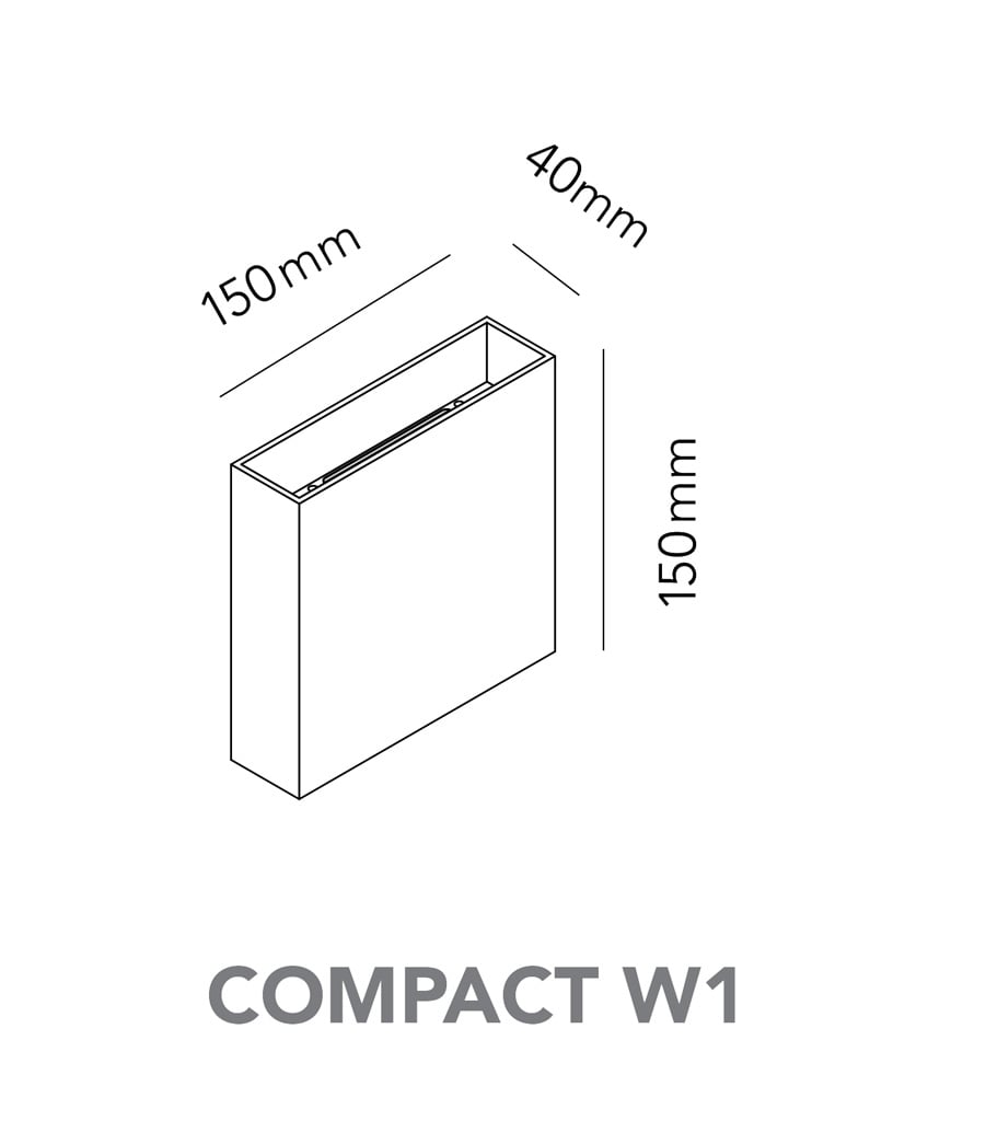 Light Point Compact W1 Wandleuchte - schwarz - 2700K - Ausstellungsstück