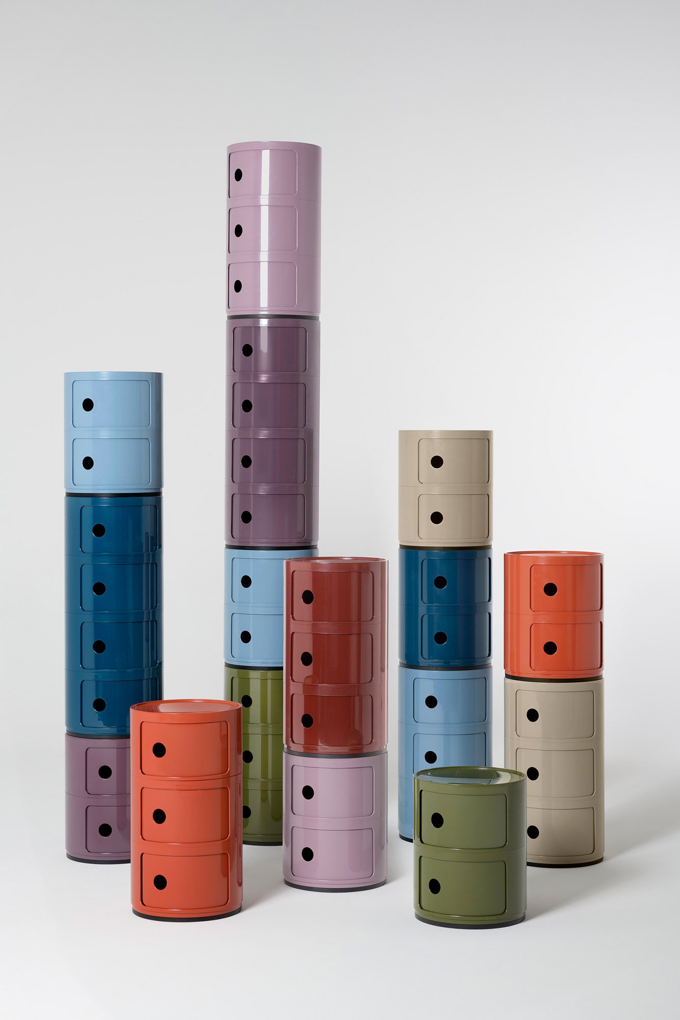 Kartell Componibili 2 Elemente Container (rot)
