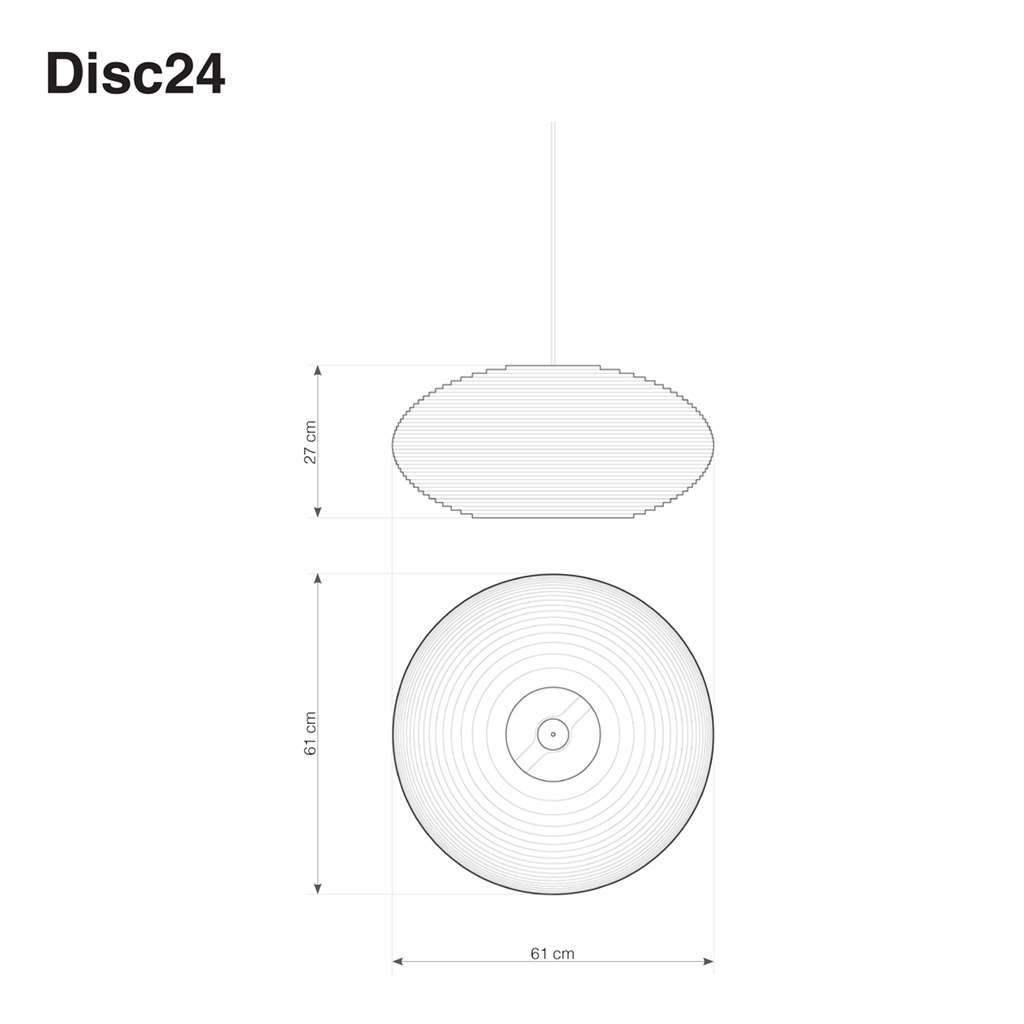 graypants disc24 pendelleuchte technische zeichnung