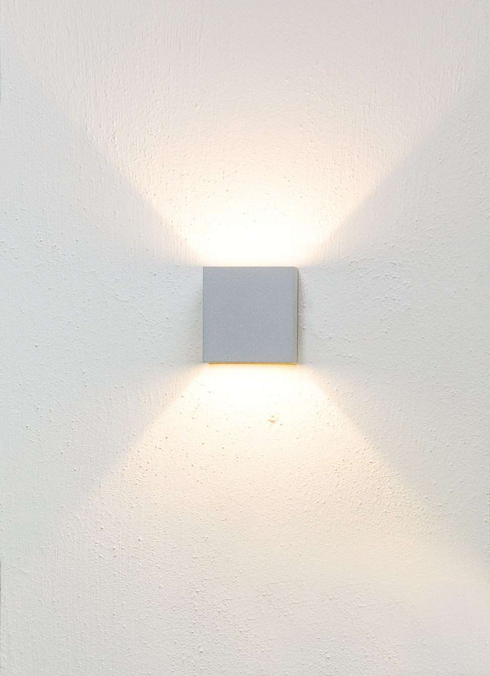 Lumini Brick 54 Outdoor Wandleuchte - Lumini Farbe:weiß matt|Lumini Ausführung:54/1 (Lichtaustritt breit - geschlossen)