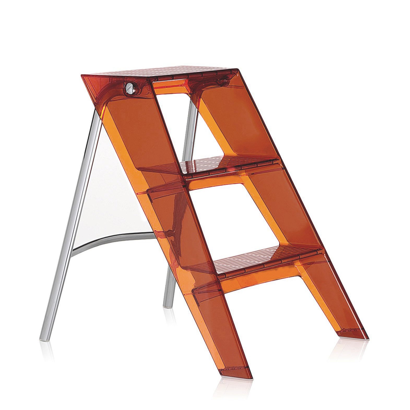 Kartell Upper Klappleiter (glasklar transparent)