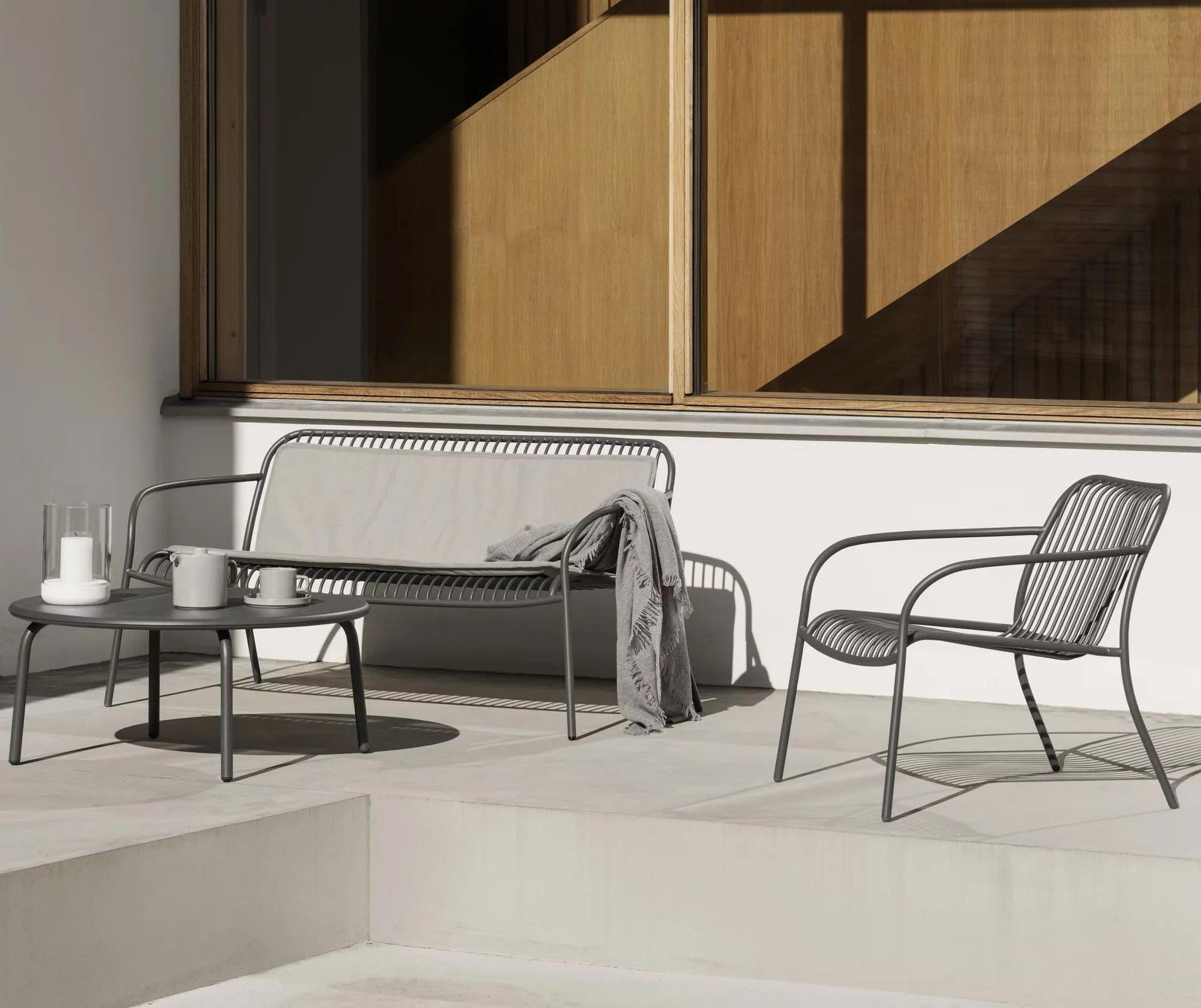 blomus Yua Wire Outdoor Loungesessel (Granite Gray)
