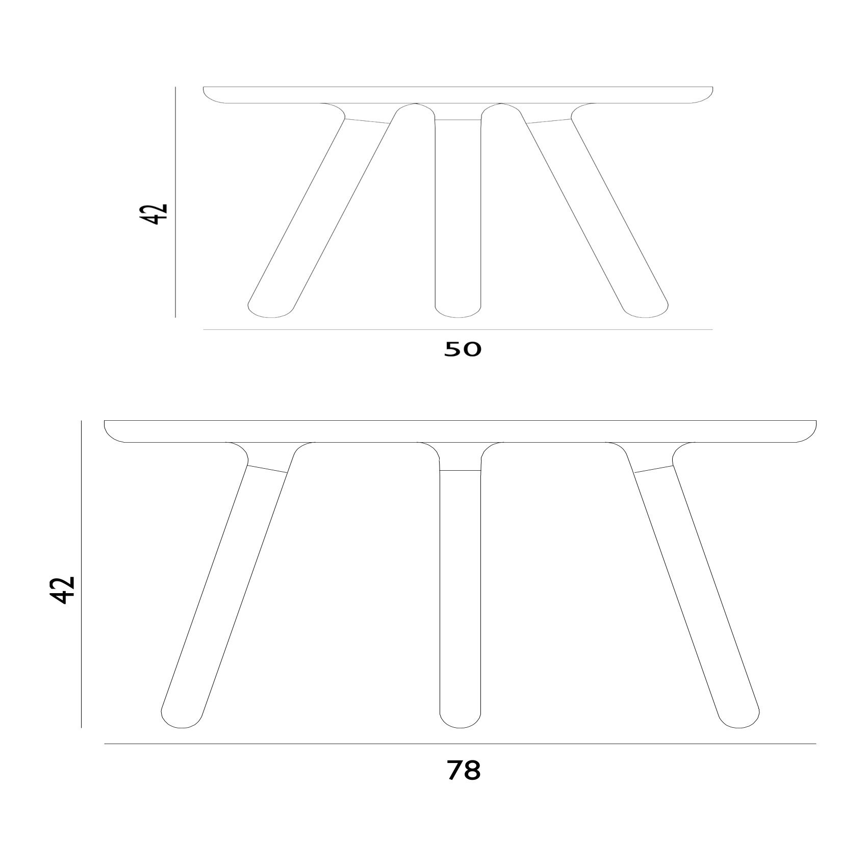 Normann Copenhagen Tablo Beistelltisch (Ø 50cm, weiß)