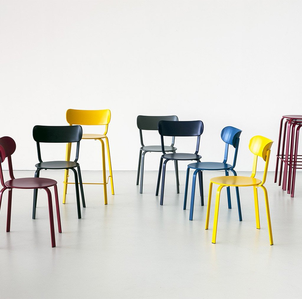 Lapalma Stil Stuhl - gelb lackiert - Ausstellungsstück