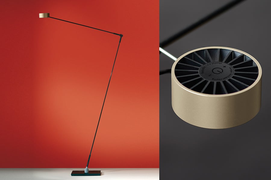 Absolut Lighting Absolut LED Leseleuchte (Leuchtenkopf in gold matt)