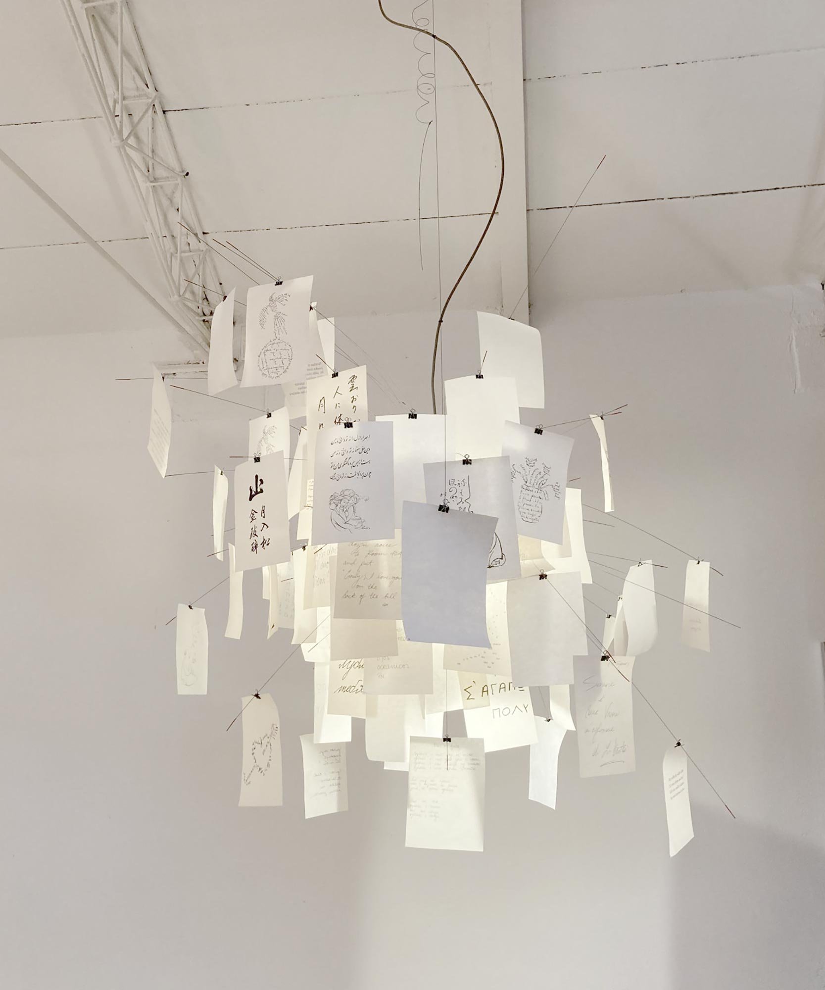 Ingo Maurer Zettel'z 5 Pendelleuchte (Kabellänge 330cm)