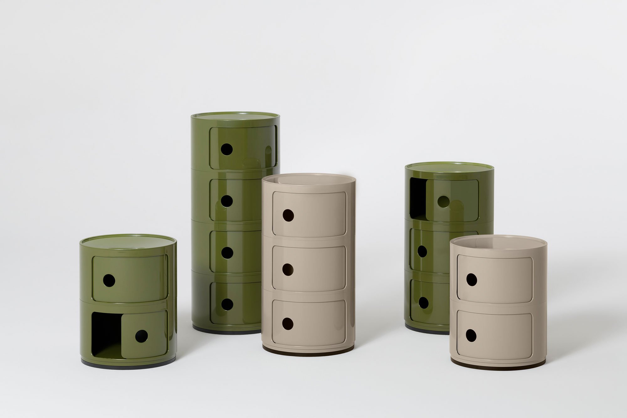 Kartell Componibili 2 Elemente Container (rot)