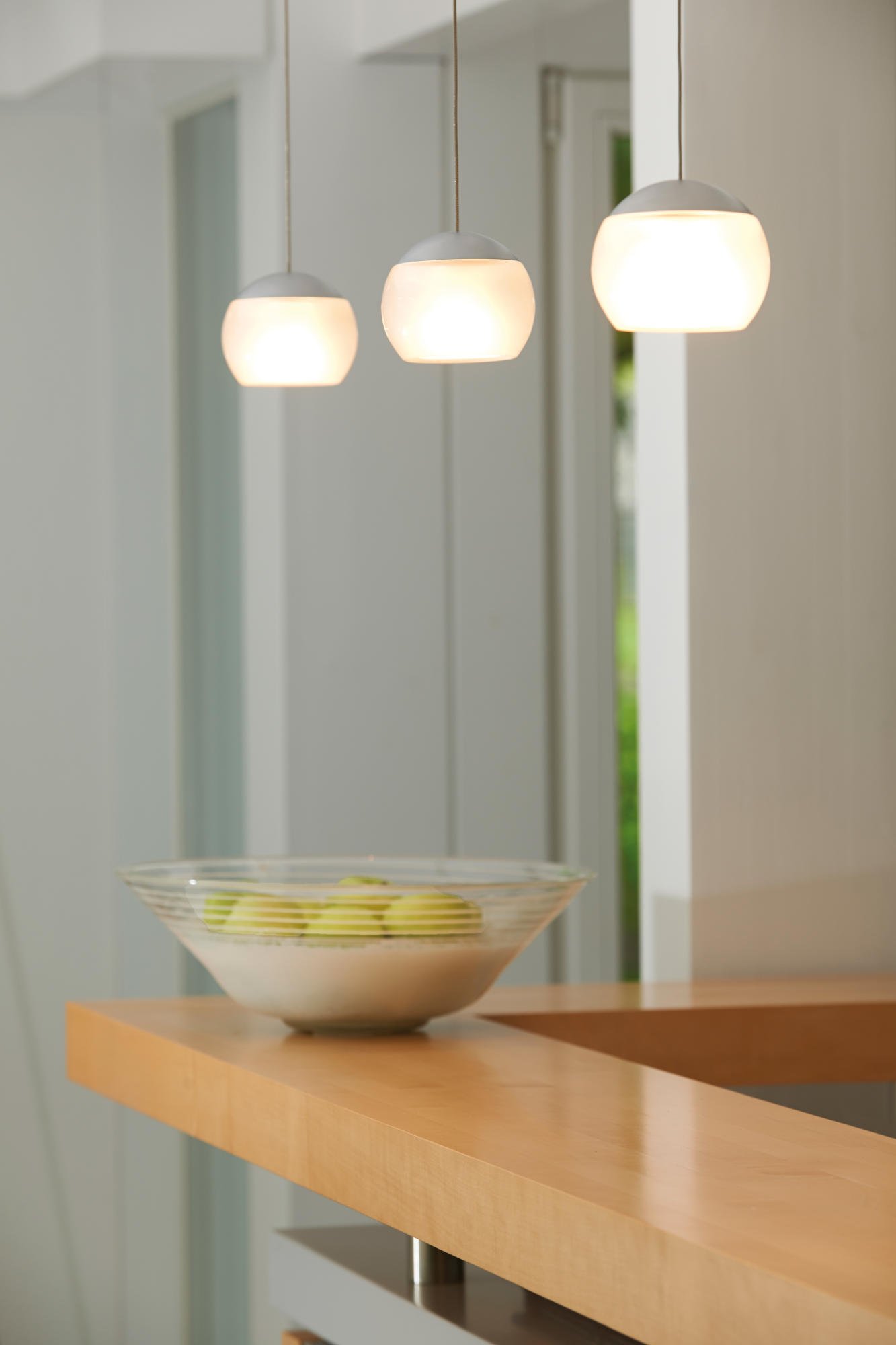 Oligo Balino LED Pendelleuchte mit unsichtbarer Höhenverstellung 1-flammig (Haube chrom / Glas diamantgrau)