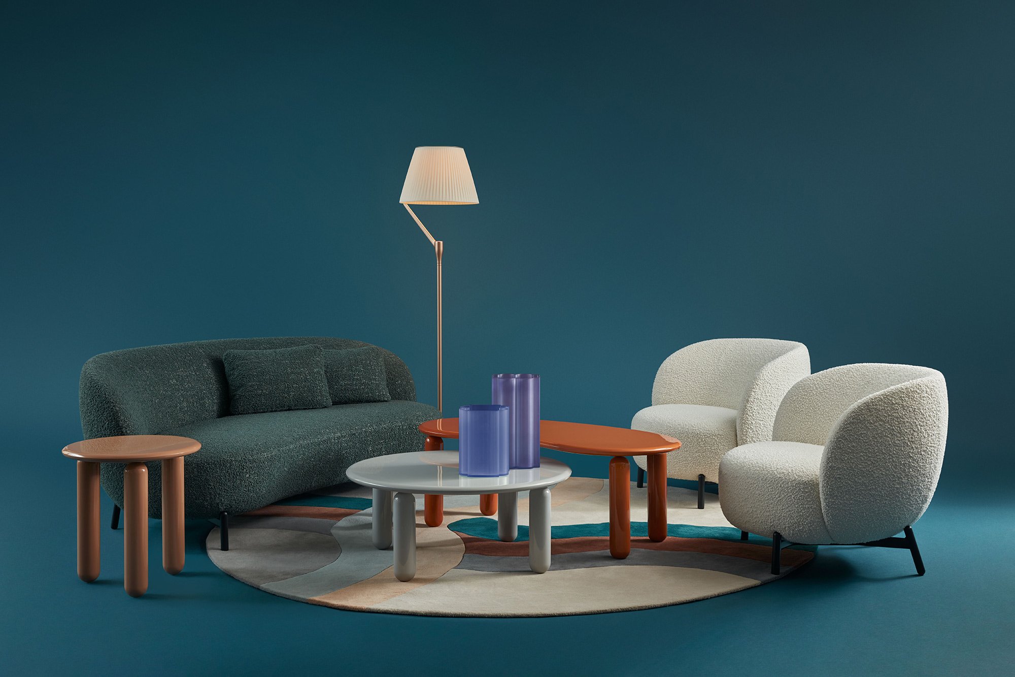 Kartell Lunam Sessel (Orsetto weiß)