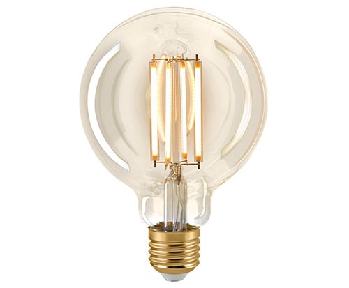 sigor led filament globelampe gold e27 leuchtmittel 4W