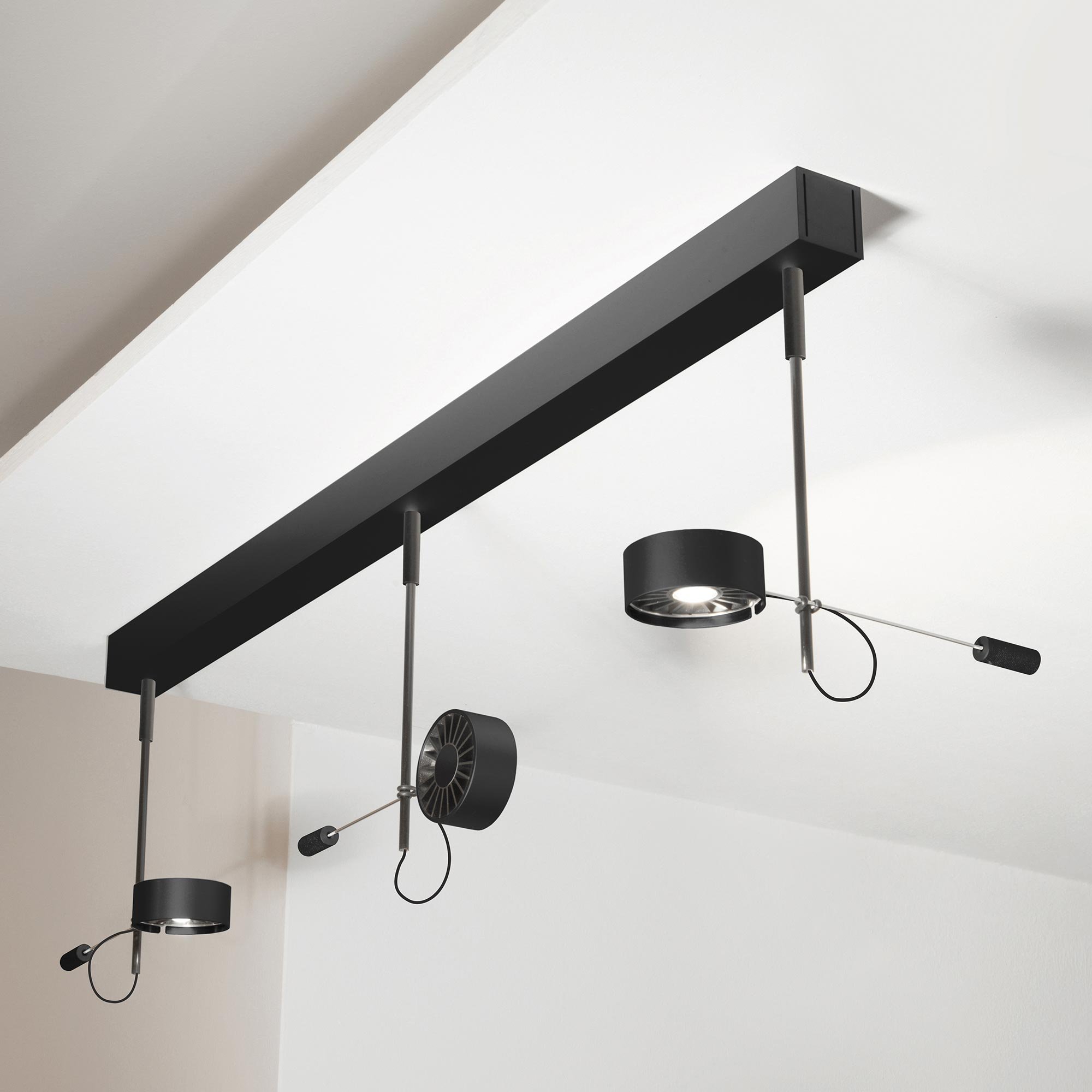 Absolut Lighting Absolut LED 3-flammig Deckenleuchte (schwarz)