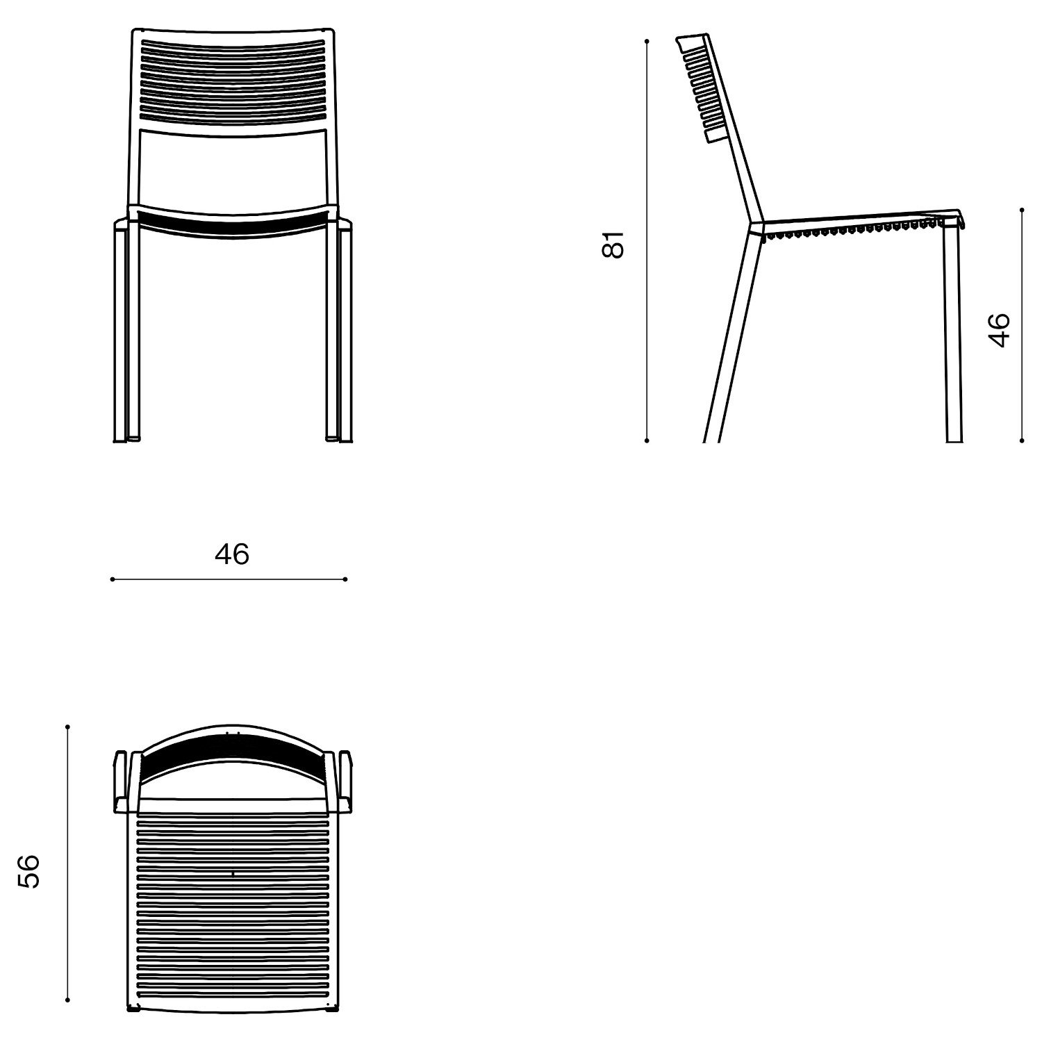 Fast Easy Stuhl (weiß (1, White))