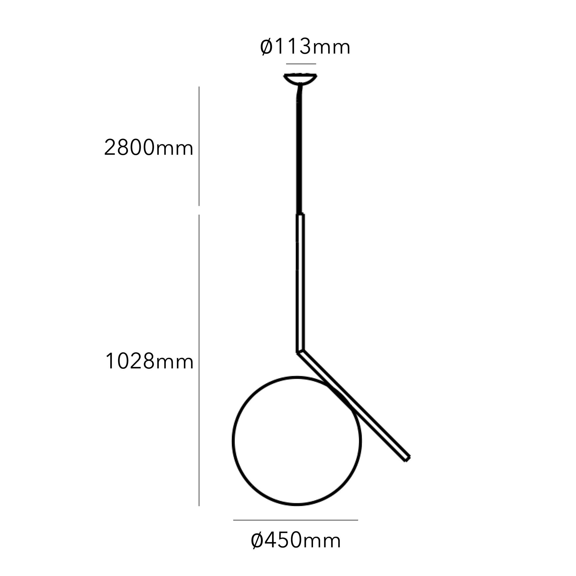Flos IC S3 Pendelleuchte (messing)