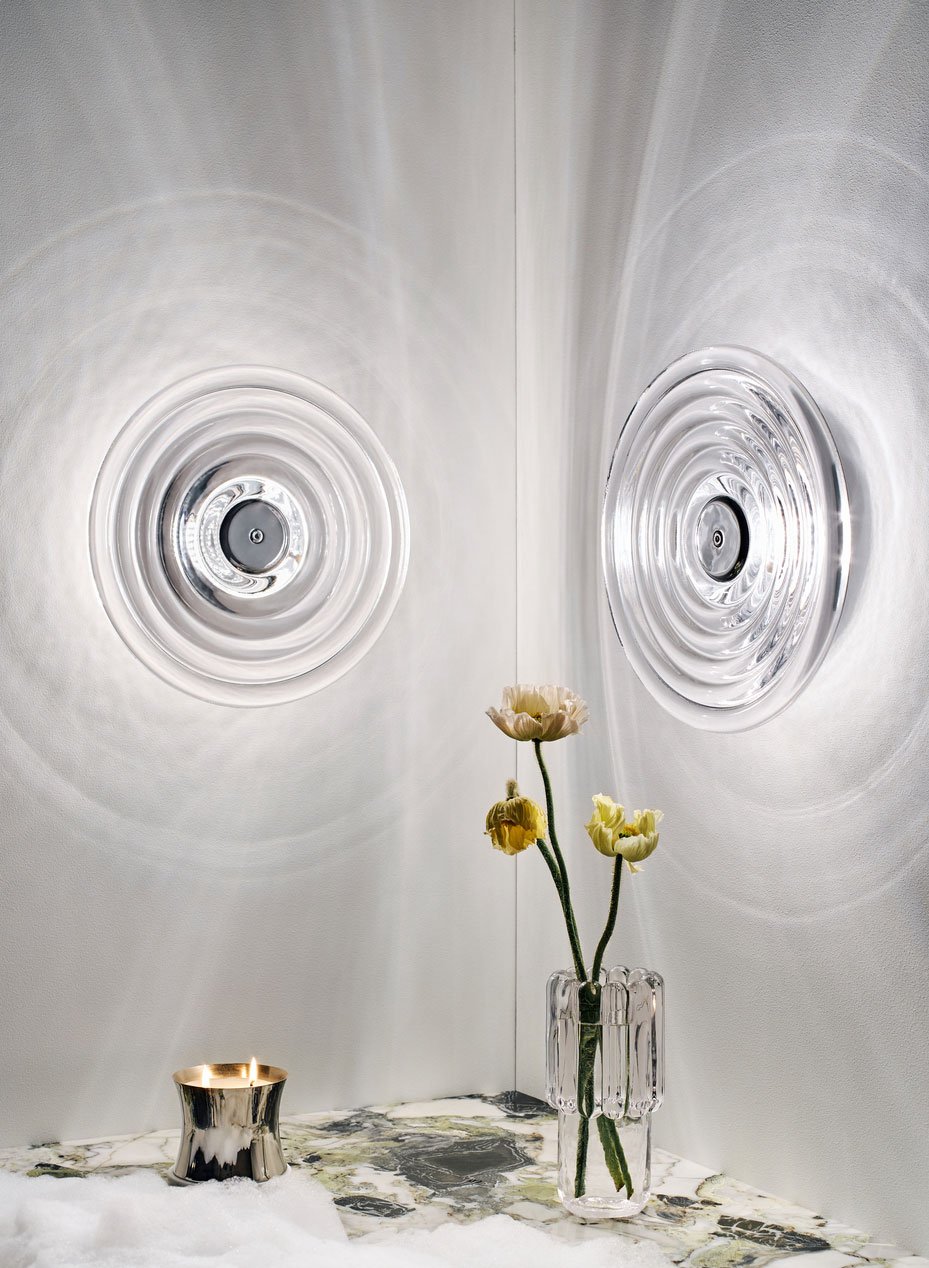 Tom Dixon Press Surface Large LED Wandleuchte (transparent)