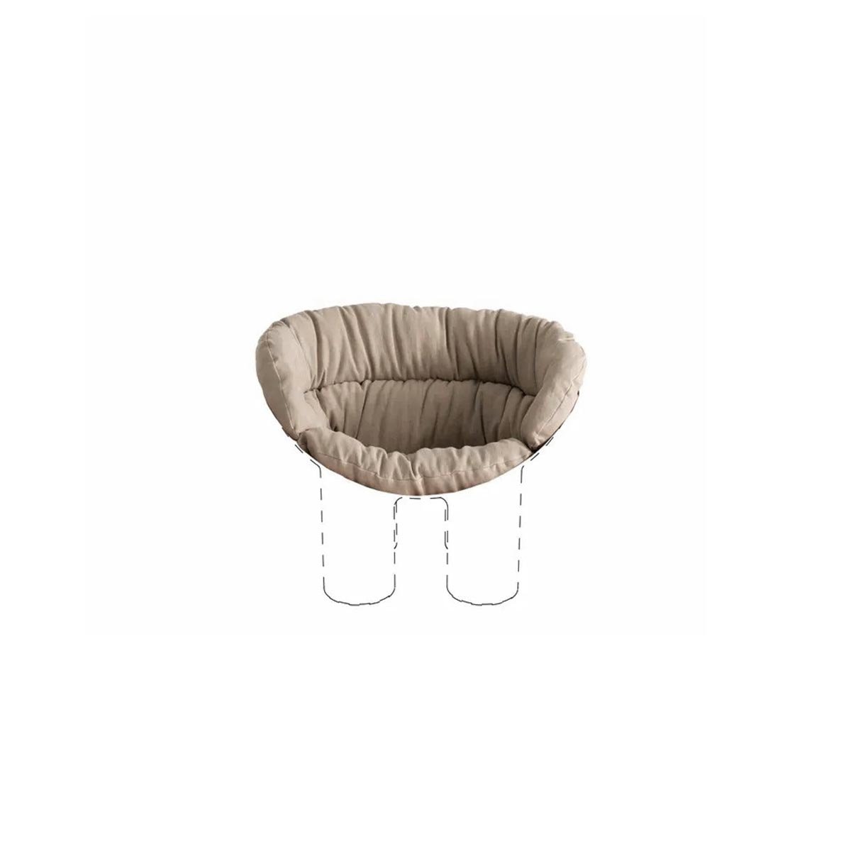 Driade Roly Poly Sitzpolster - Cipro Outdoor 011 Sand - Lagerabverkauf