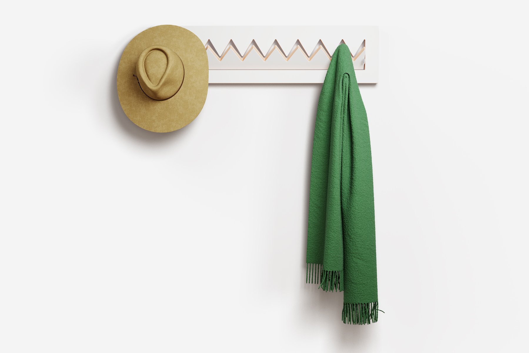 Ambivalenz Fläpps Garderobe Crownhäng 80x20-1 (weiß)