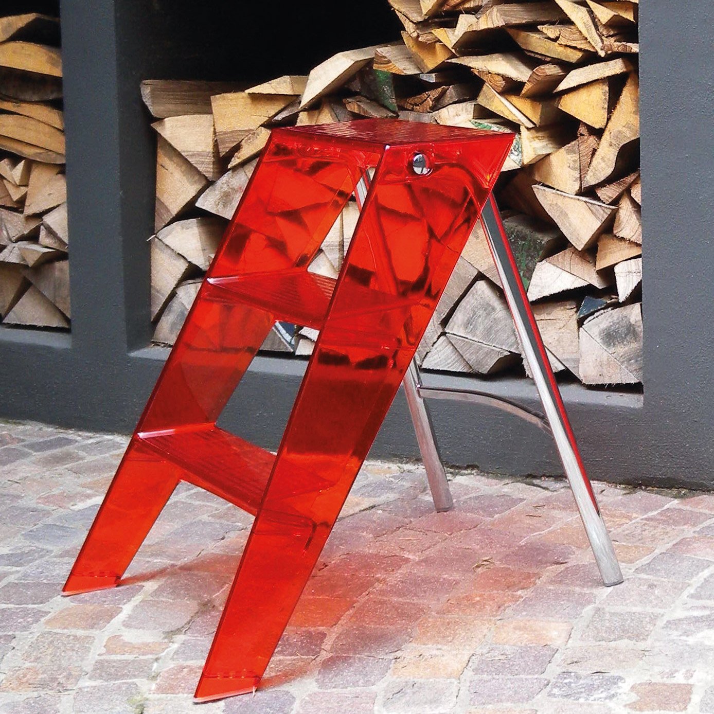 Kartell Upper Klappleiter (glasklar transparent)