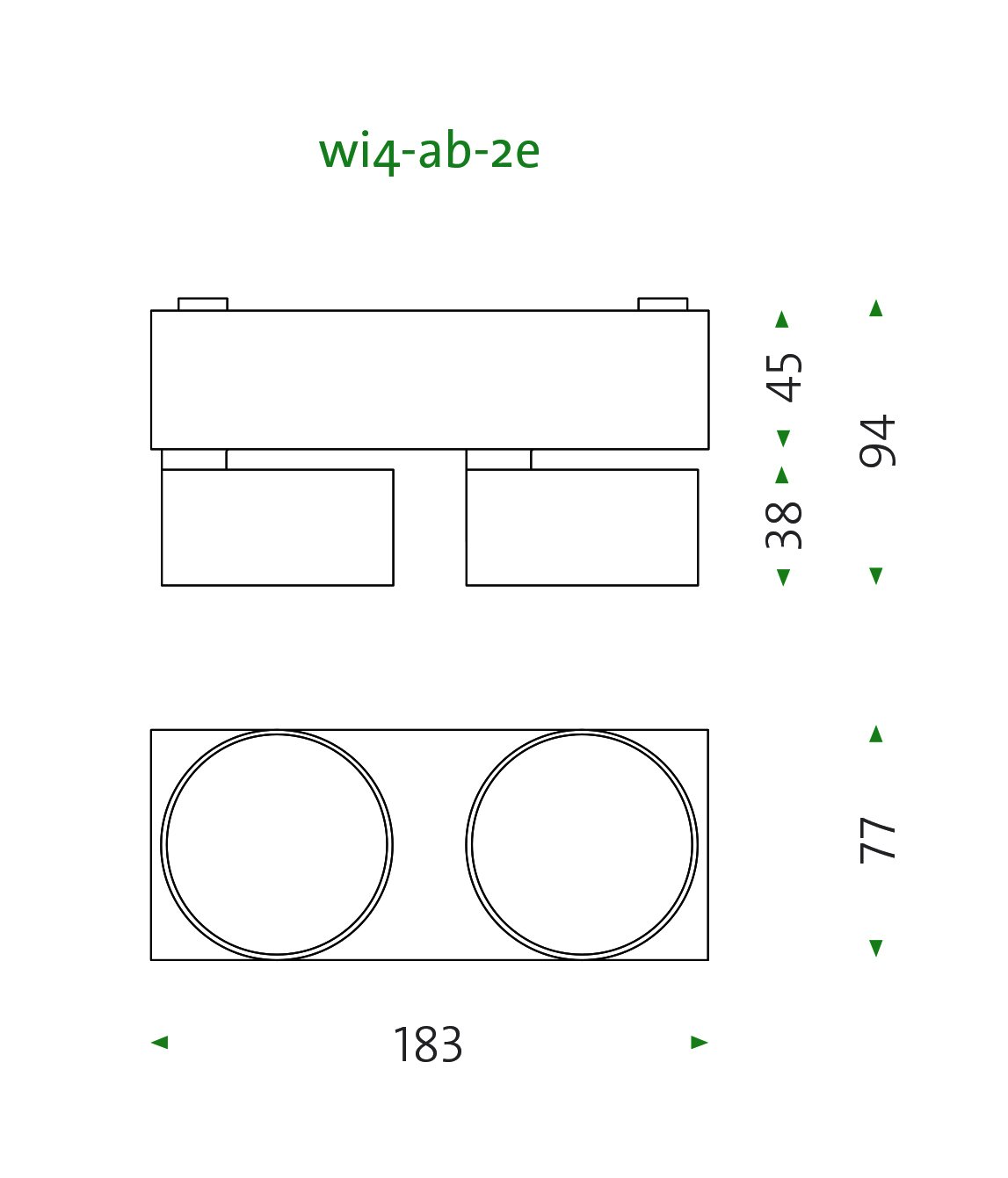 mawa design wittenberg 4 0 wi4 ab 2e aufbaustrahler technische zeichnung