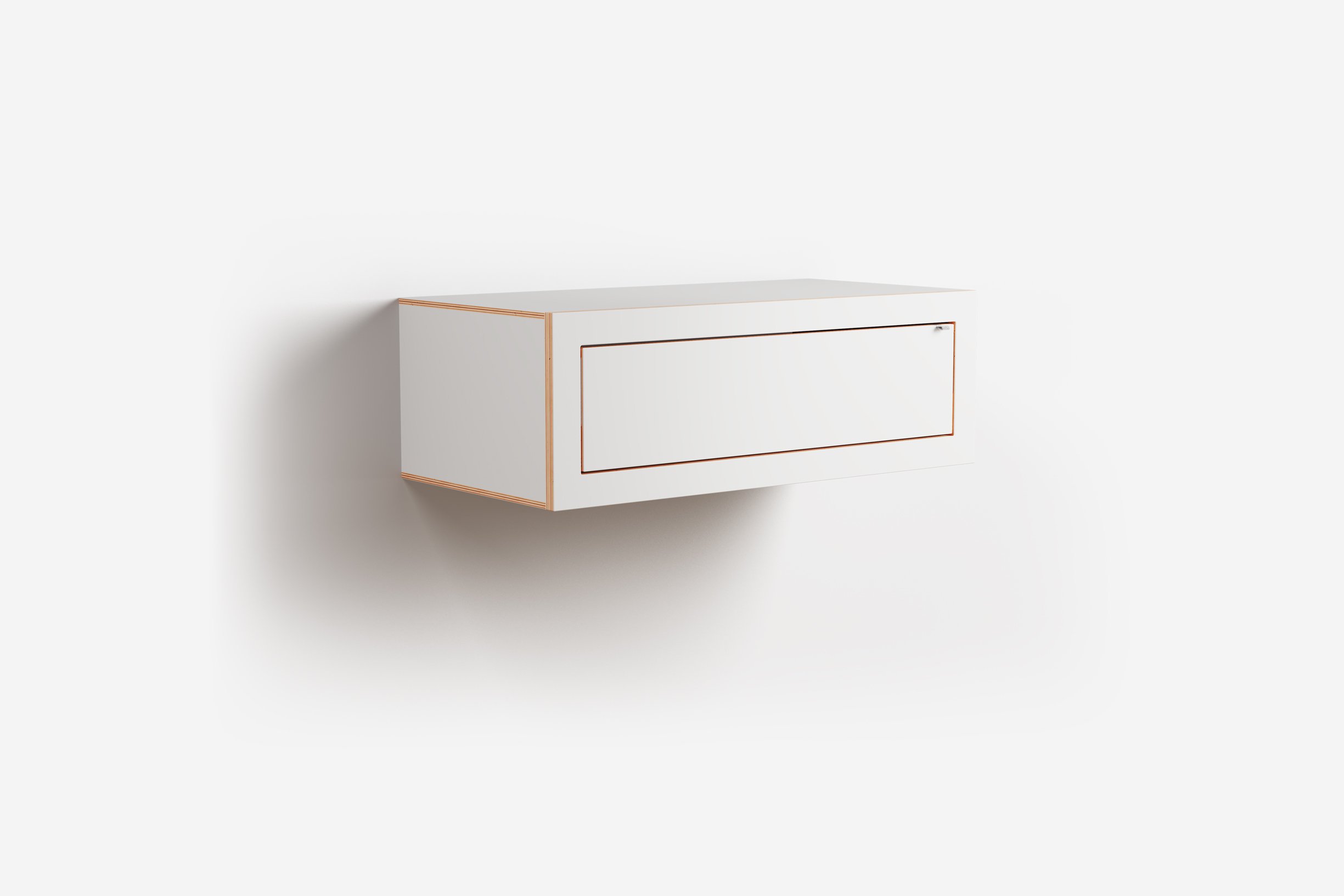 Ambivalenz Fläpps Box Wandkonsole 80x27x40 (weiß)
