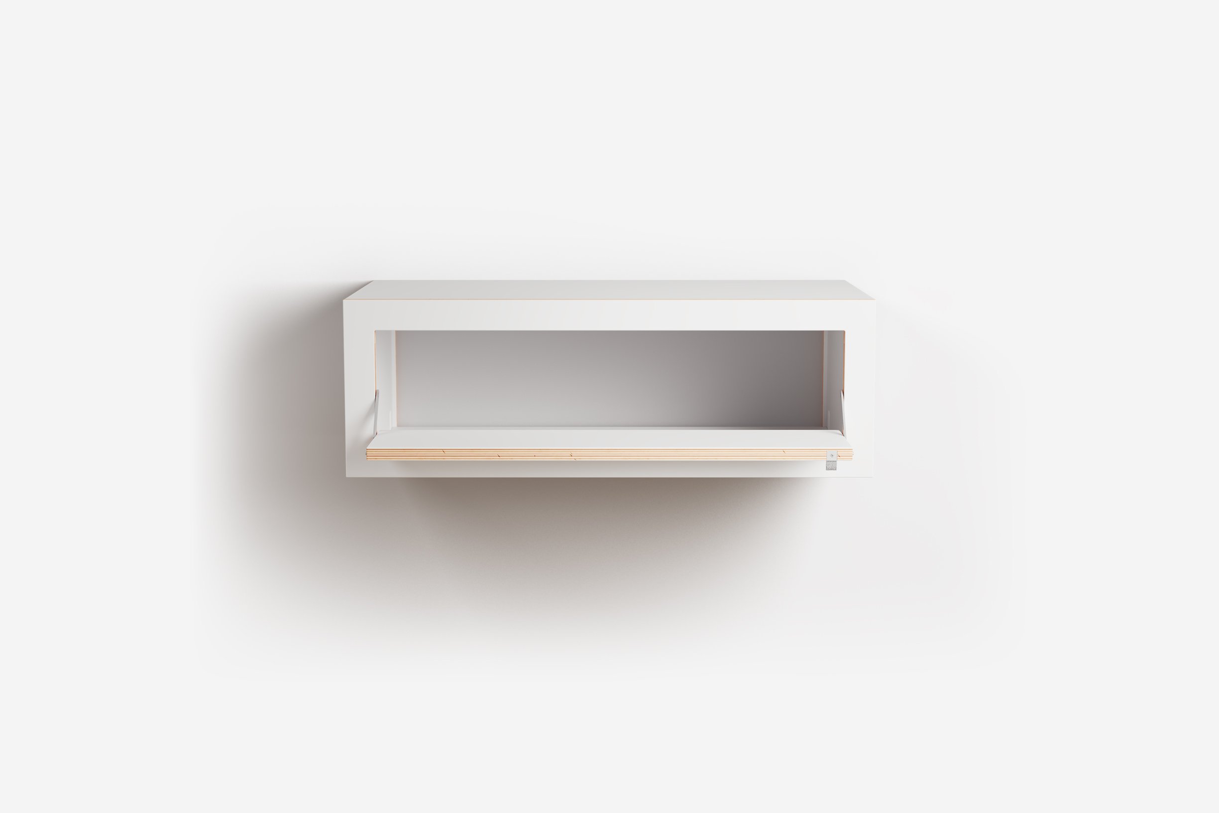 Ambivalenz Fläpps Box Wandkonsole 80x27x40 (weiß)