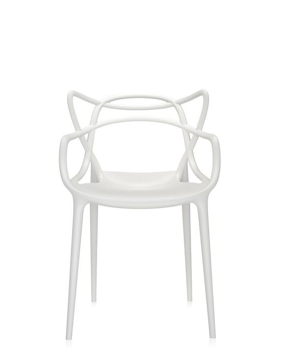 Kartell Masters Stuhl weiss Front