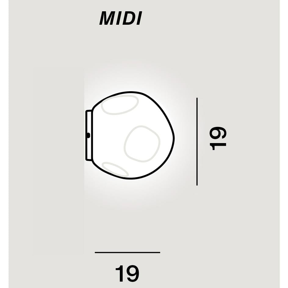 Foscarini Hoba Midi Wandleuchte (weiß)