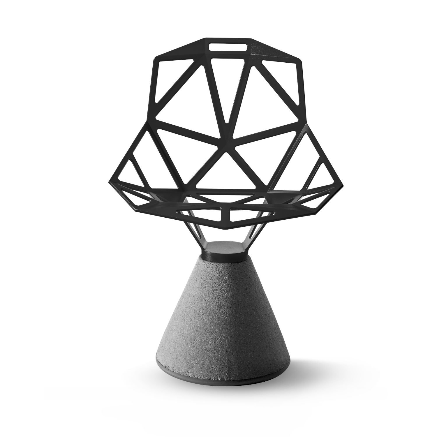 Magis Chair One Stuhl Beton (fix, schwarz, grau)