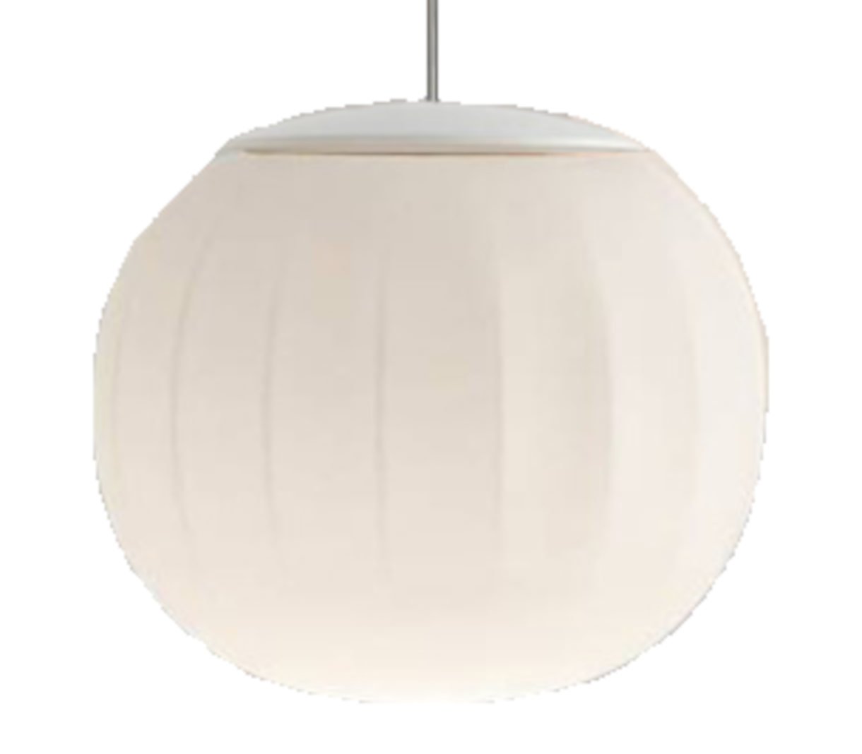 Luceplan Lita Pendelleuchte (Ø 30cm, weiß lackiertes Aluminium)