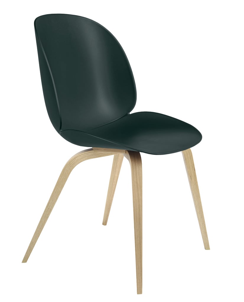 Gubi Beetle Dining Chair Stuhl, Holzbeine Eiche lackiert