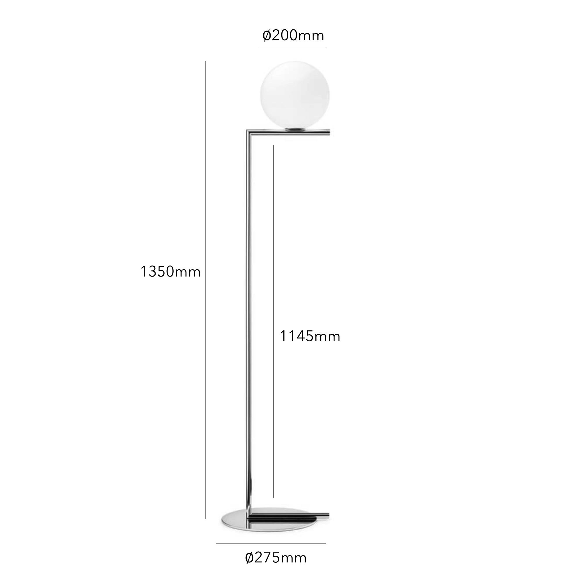 Flos IC F1 Stehleuchte (chrom)