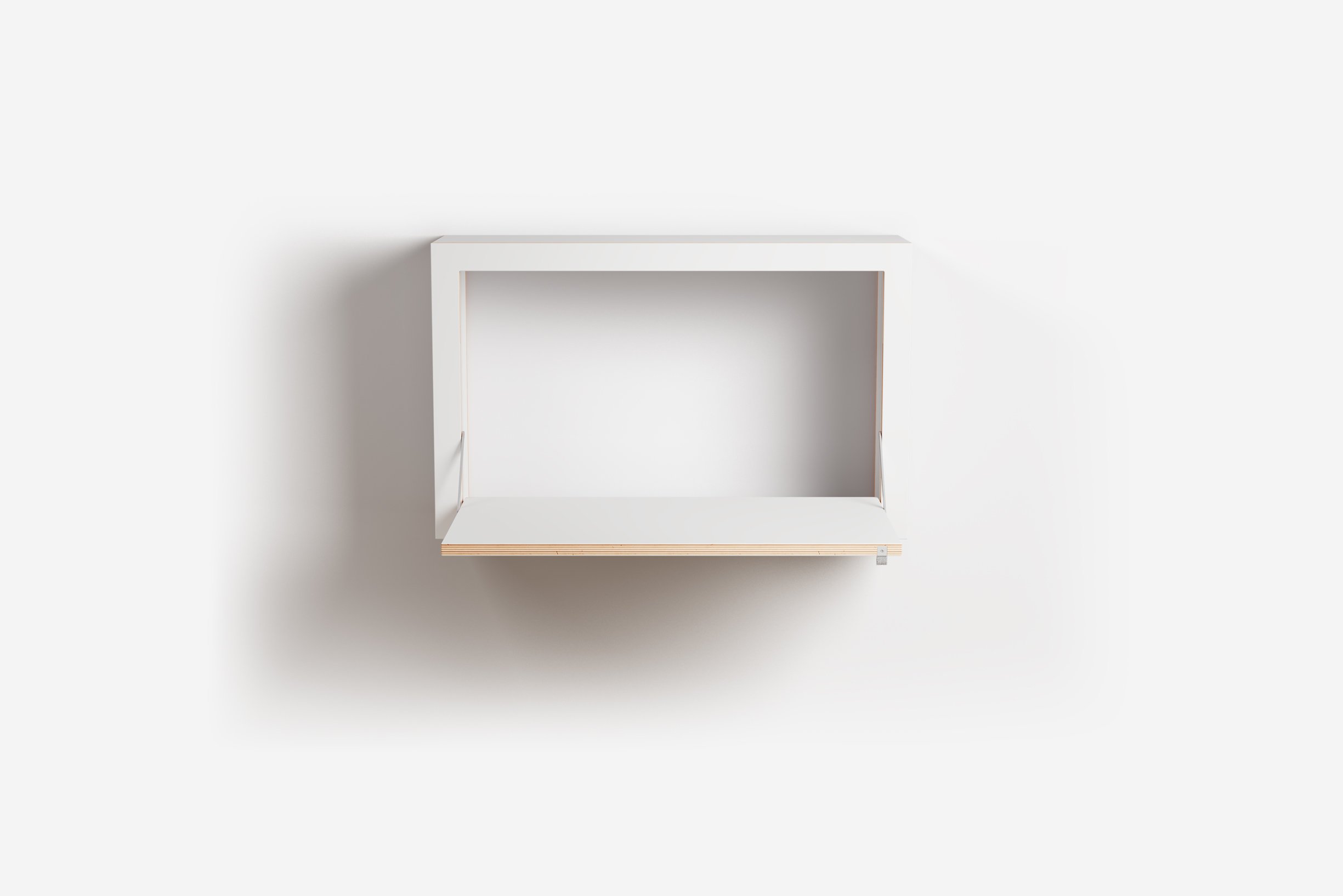 Ambivalenz Fläpps Box Sekretär 80x50x20 (weiß)