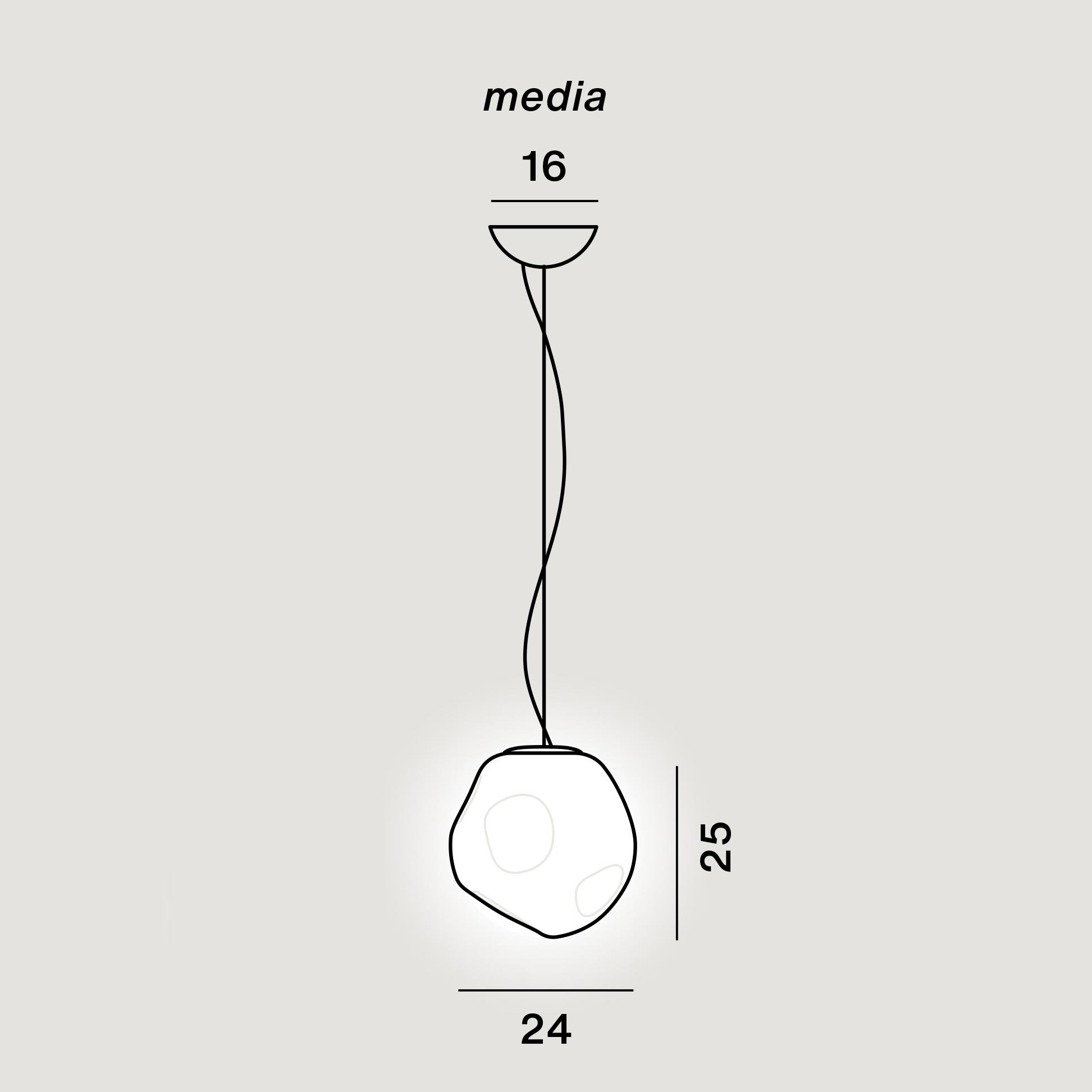 Foscarini Hoba Media LED Pendelleuchte (Ein- / Aus)