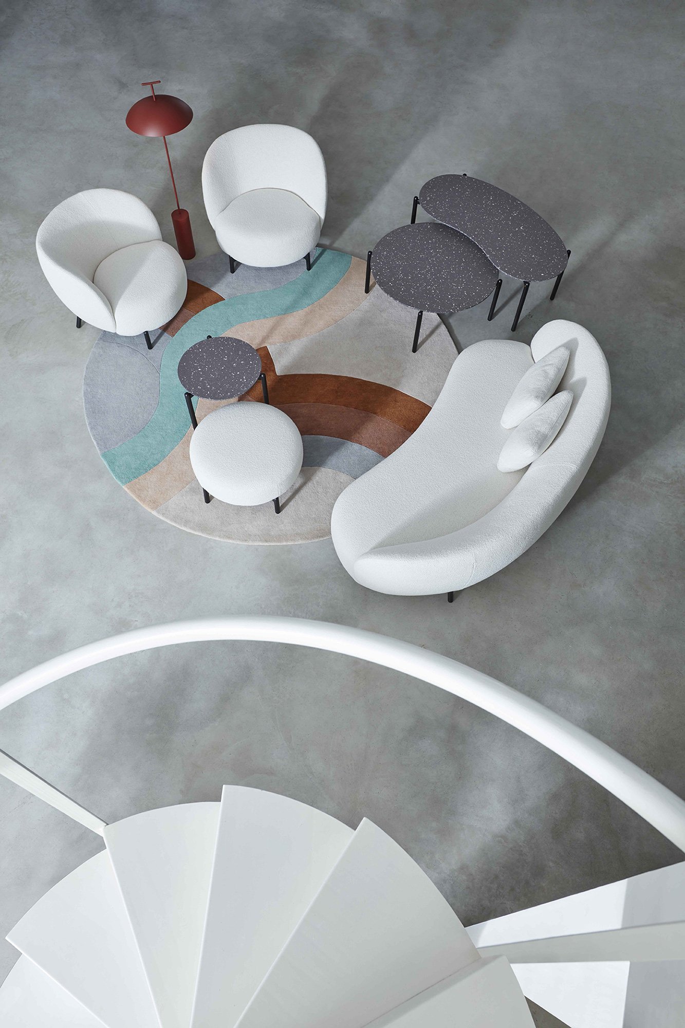 Kartell Lunam Sessel (Orsetto weiß)