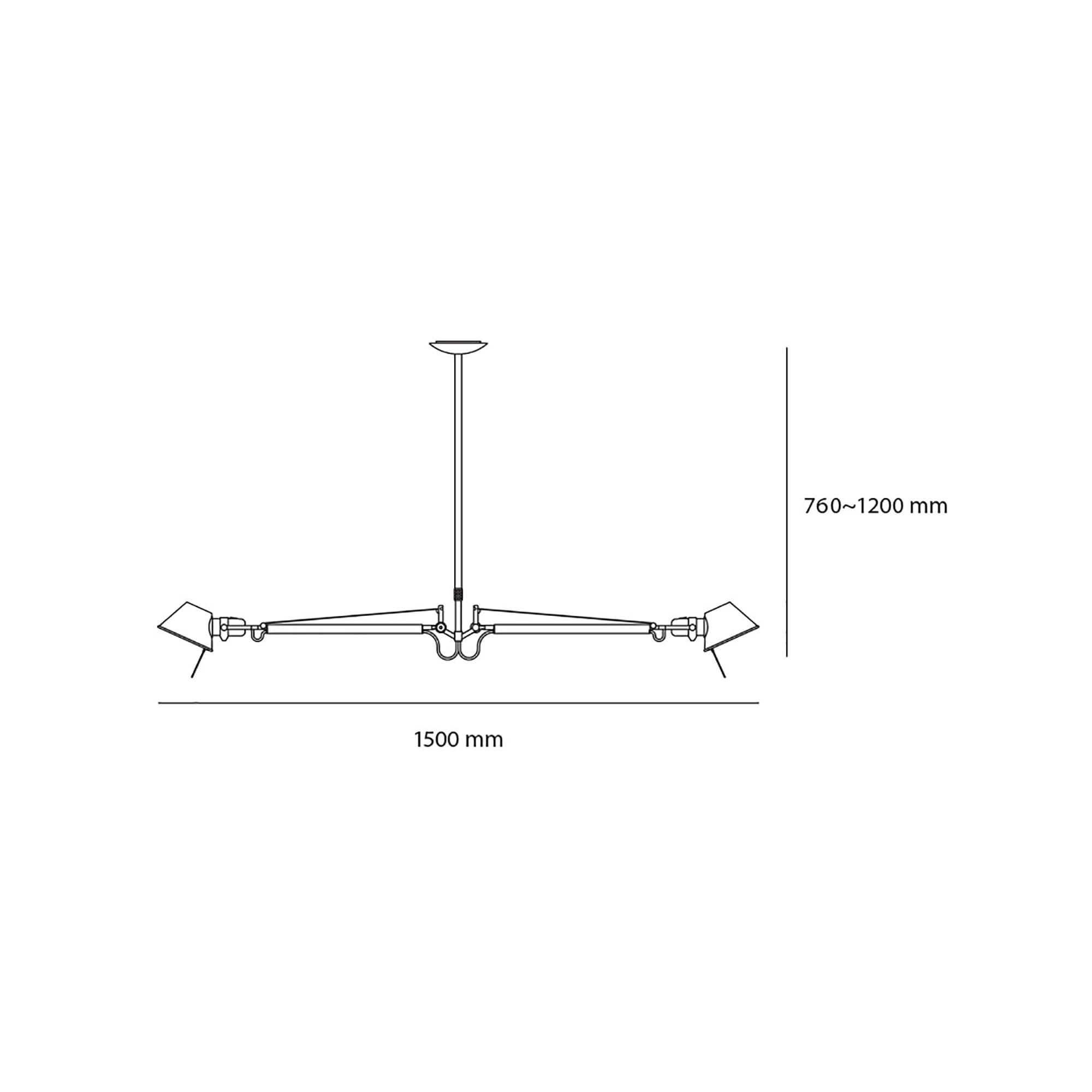 Artemide Tolomeo 2 Bracci Pendelleuchte