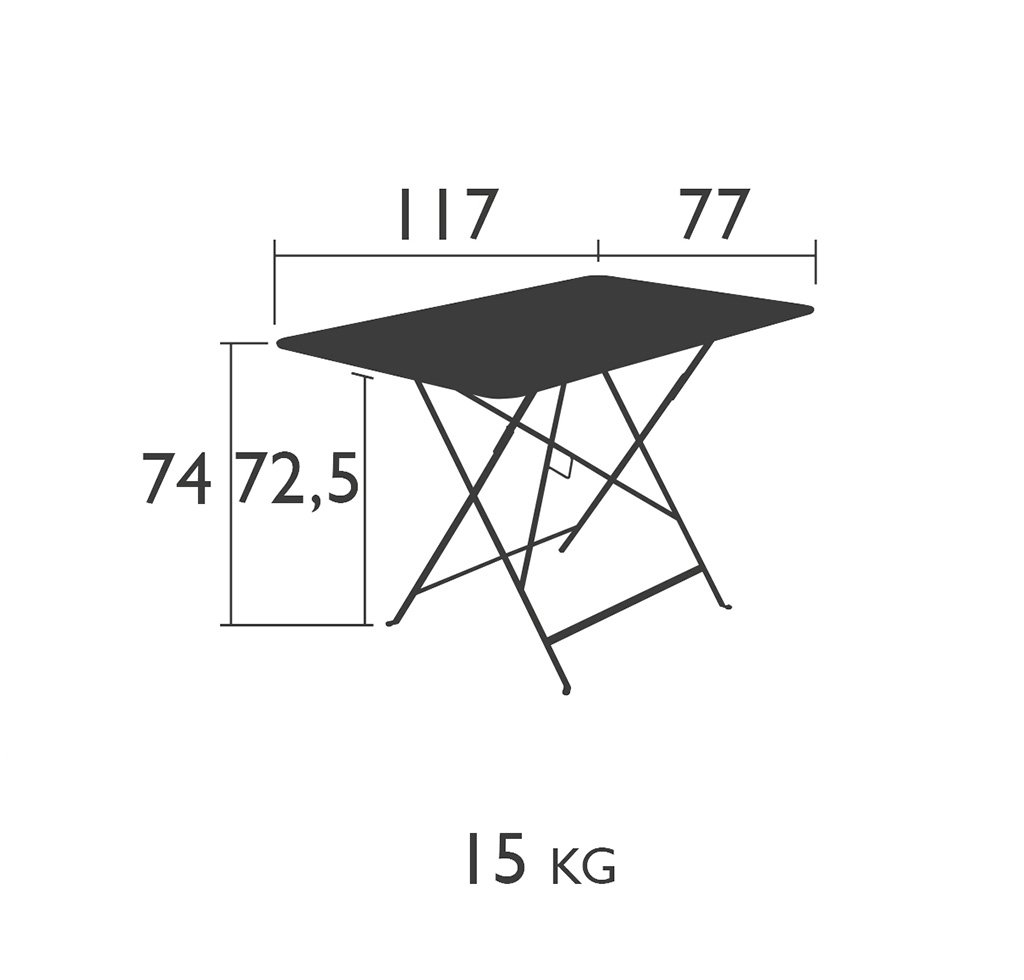Fermob Bistro 117 x 77 Tisch