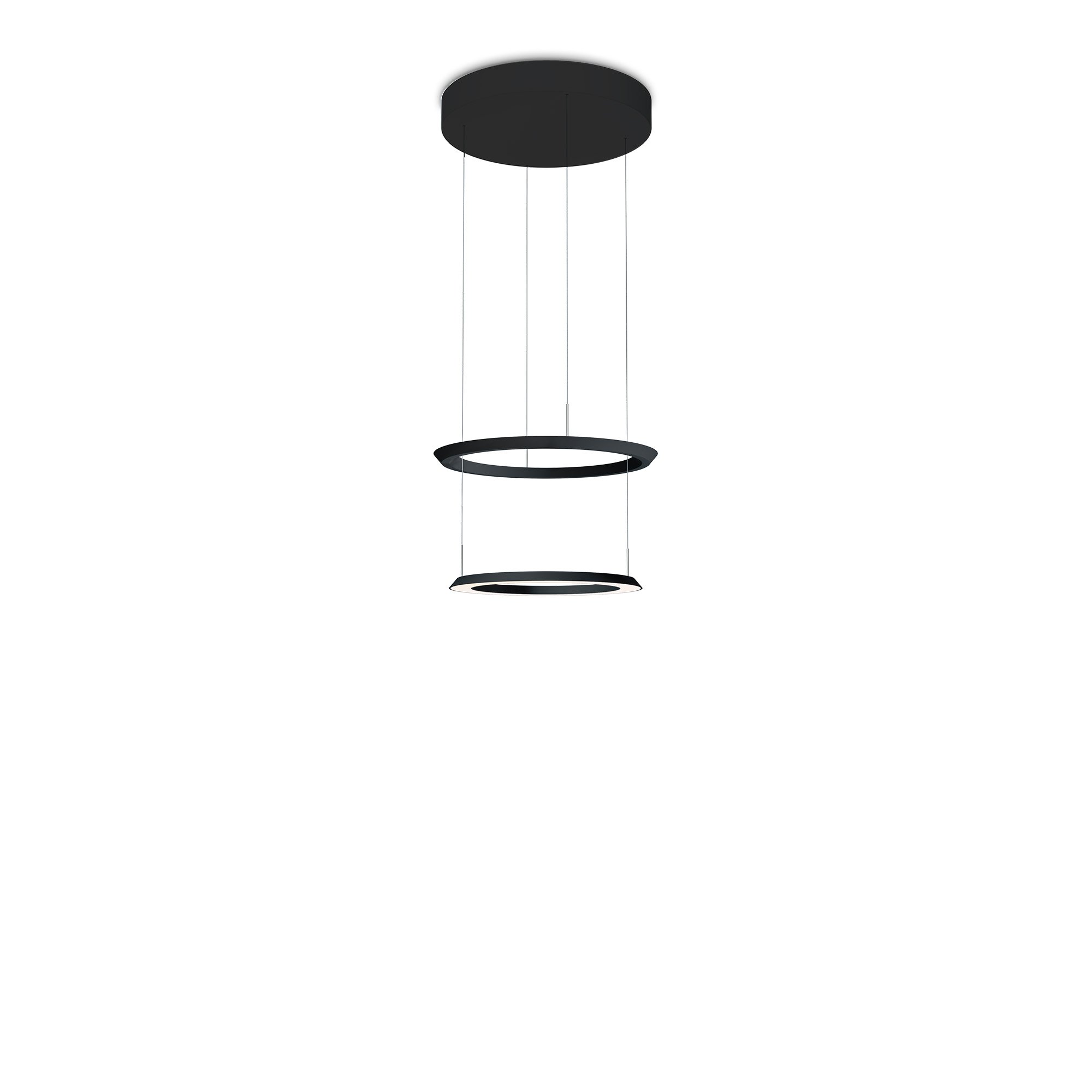 Oligo Yano LED Pendelleuchte mit schwarzem Baldachin (bronze)