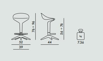 Kartell Spoon Hocker (weiß)