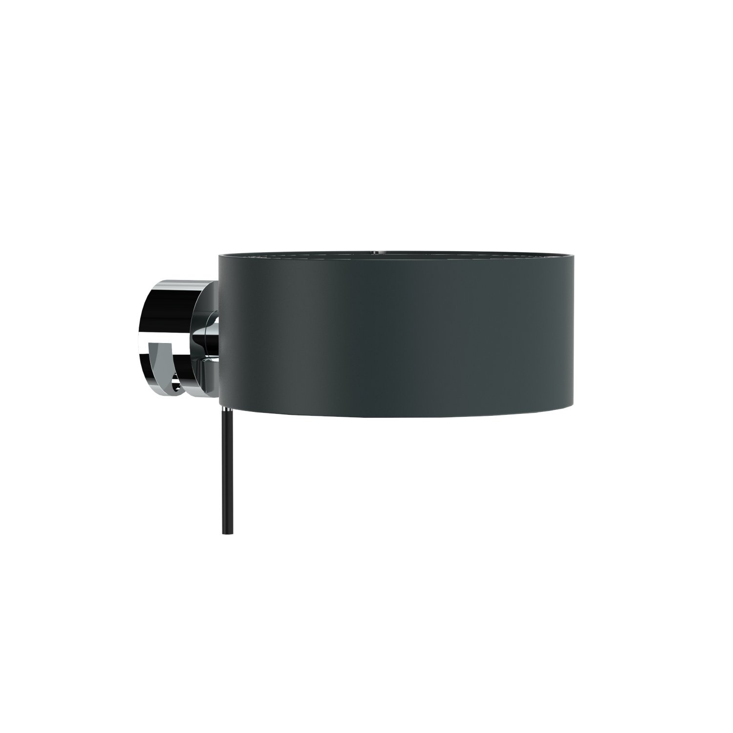 Top Light Puk Maxx Fix + Spiegelklemmleuchte (anthrazit matt-chrom, ohne Abdeckung (für Nachbestellungen), Standard-Fassung)