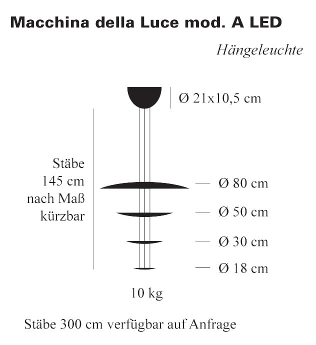 Catellani & Smith Macchina della Luce Mod. A Pendelleuchte