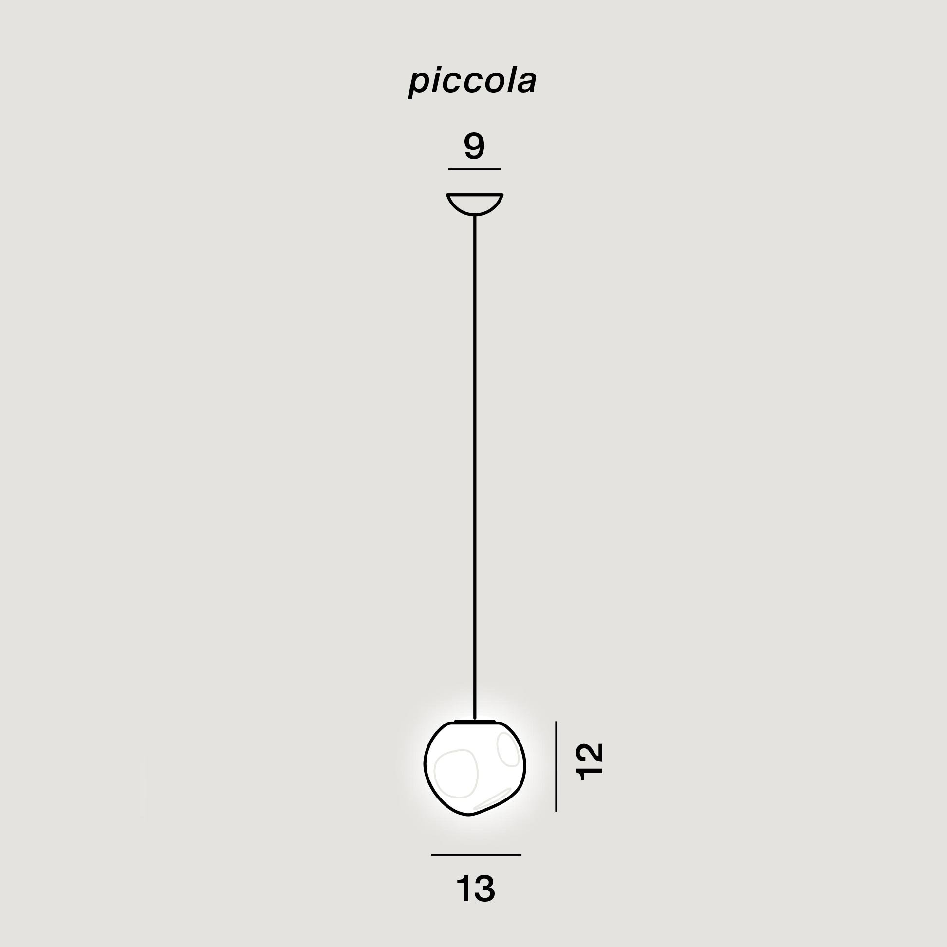 Foscarini Hoba Piccola Pendelleuchte (weiß)