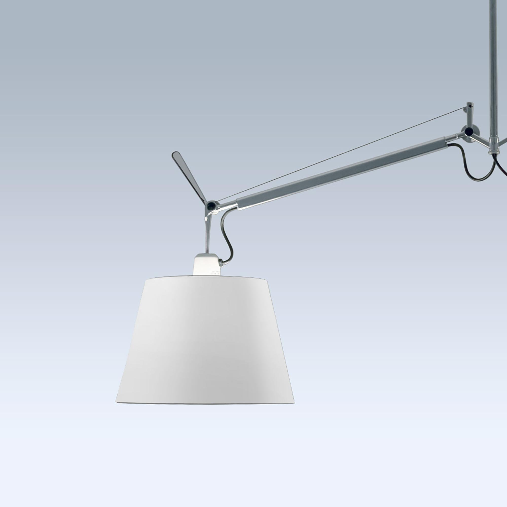 Artemide Tolomeo Basculante 2 Bracci Pendelleuchte (Ø 24cm Pergamentschirm)