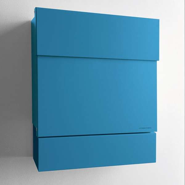 radius design letterman 5 briefkasten blau